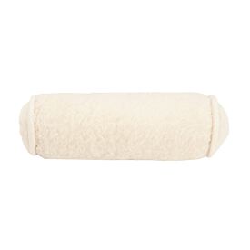 Poduszka z owczej wełny w kształcie wałka, naturalna