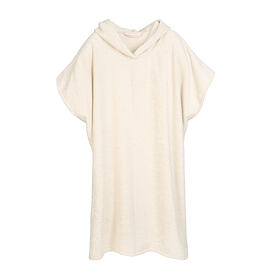 Poncho do sauny z bawełnianej froty, różowy