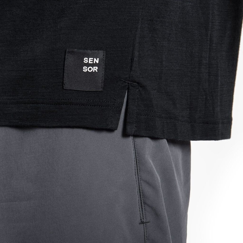Męska koszulka Sensor Merino Air Traveller czarna
