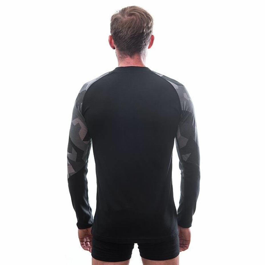 Męska koszulka funkcyjna Sensor Merino Impress Camo