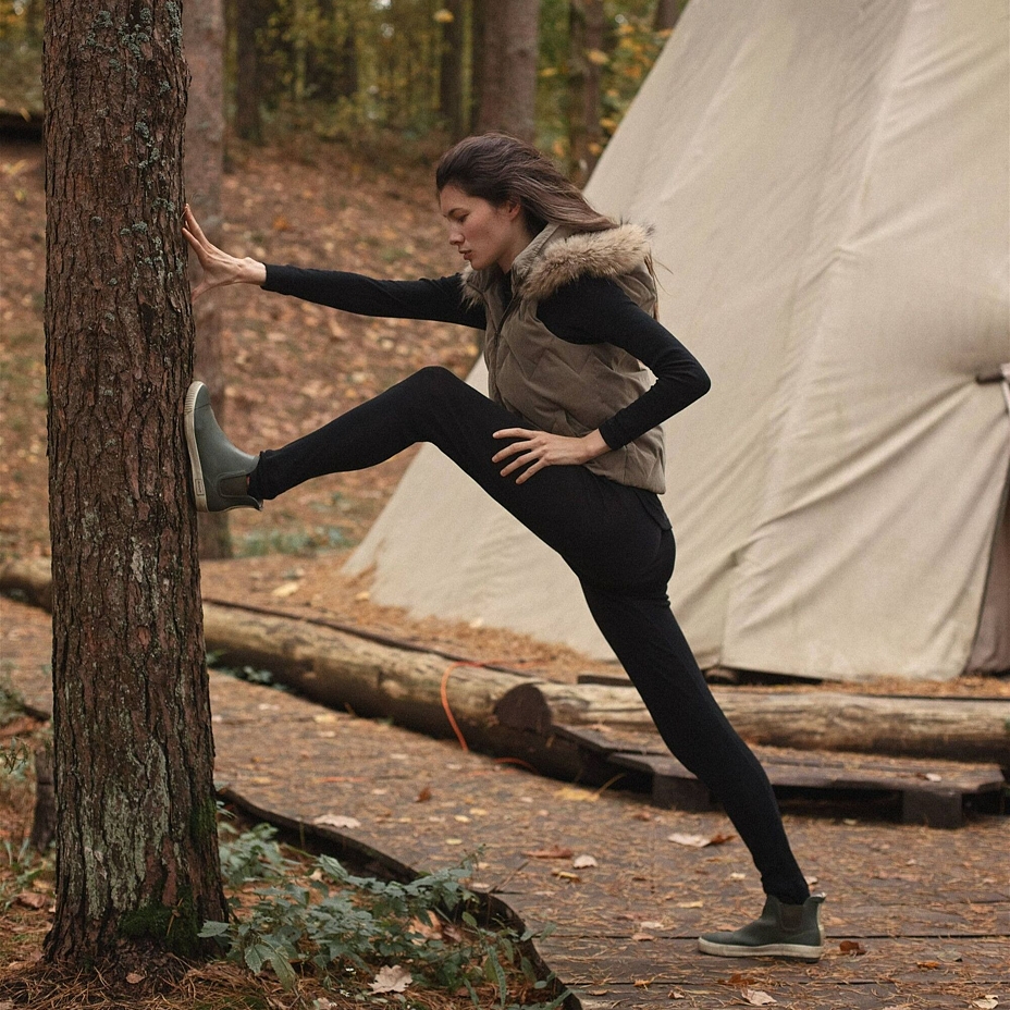 Damska funkcyjna bielizna termoaktywna z wełny Merino WARM Thermowave, czarna