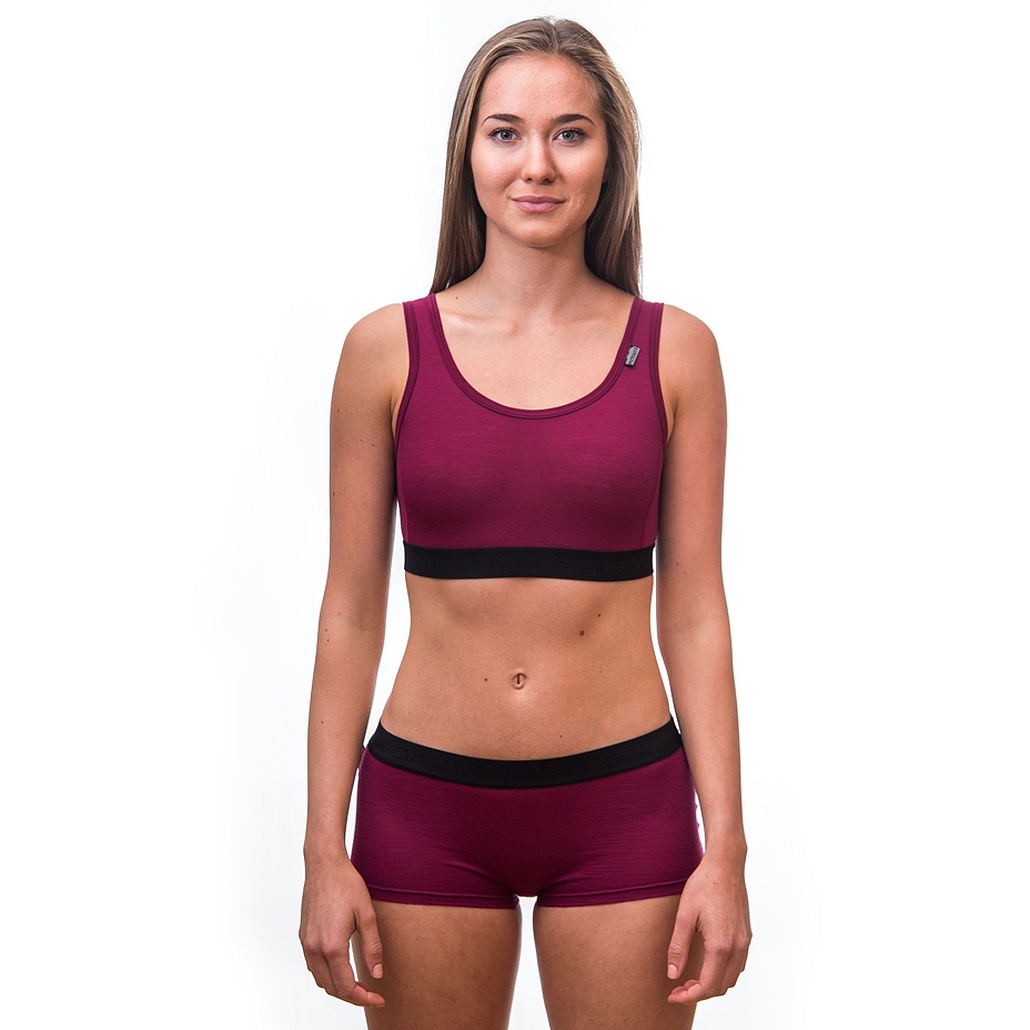 Damski biustonosz funkcyjny Sensor Merino Active różowy