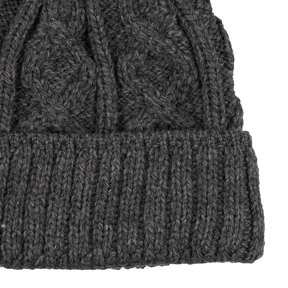 Wełniana czapka Diamond Supersoft Merino ciemnoszara