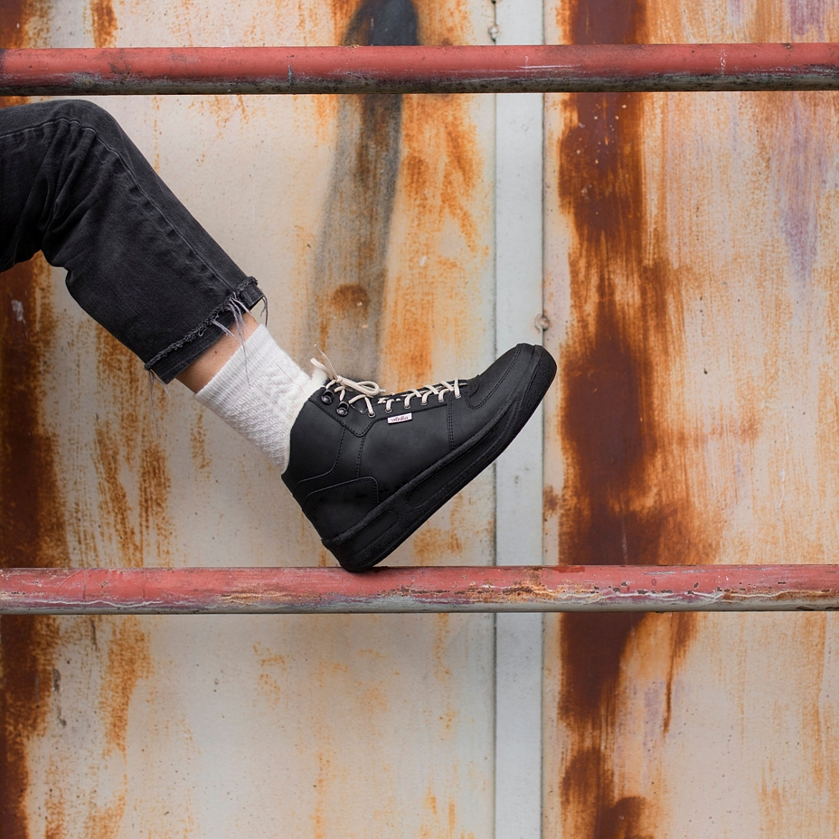 Puszyste buty Prestige Vlnka wysokie, czarne