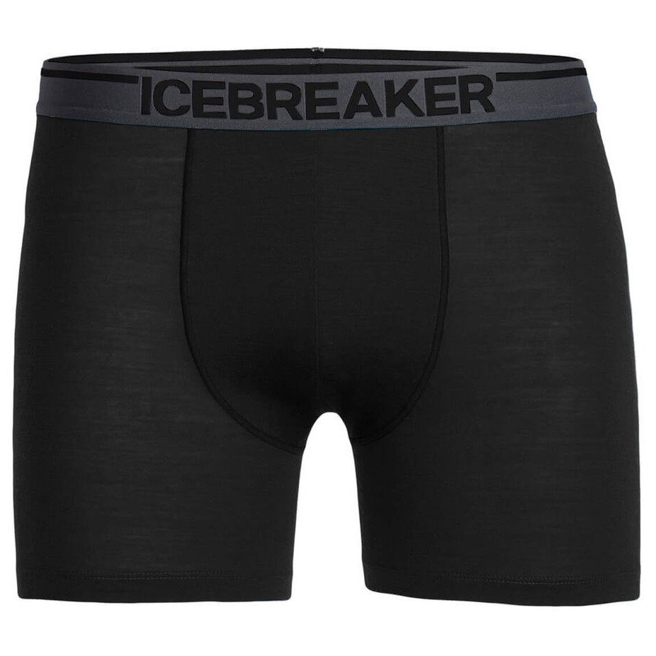 Męskie bokserki funkcyjne Anatomica Icebreaker czarne
