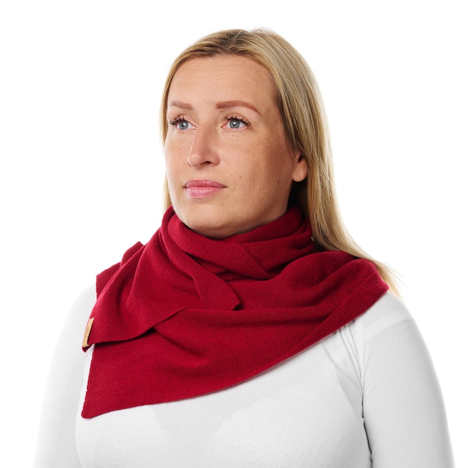 Szalik wełniany Vlnka B04 czerwony