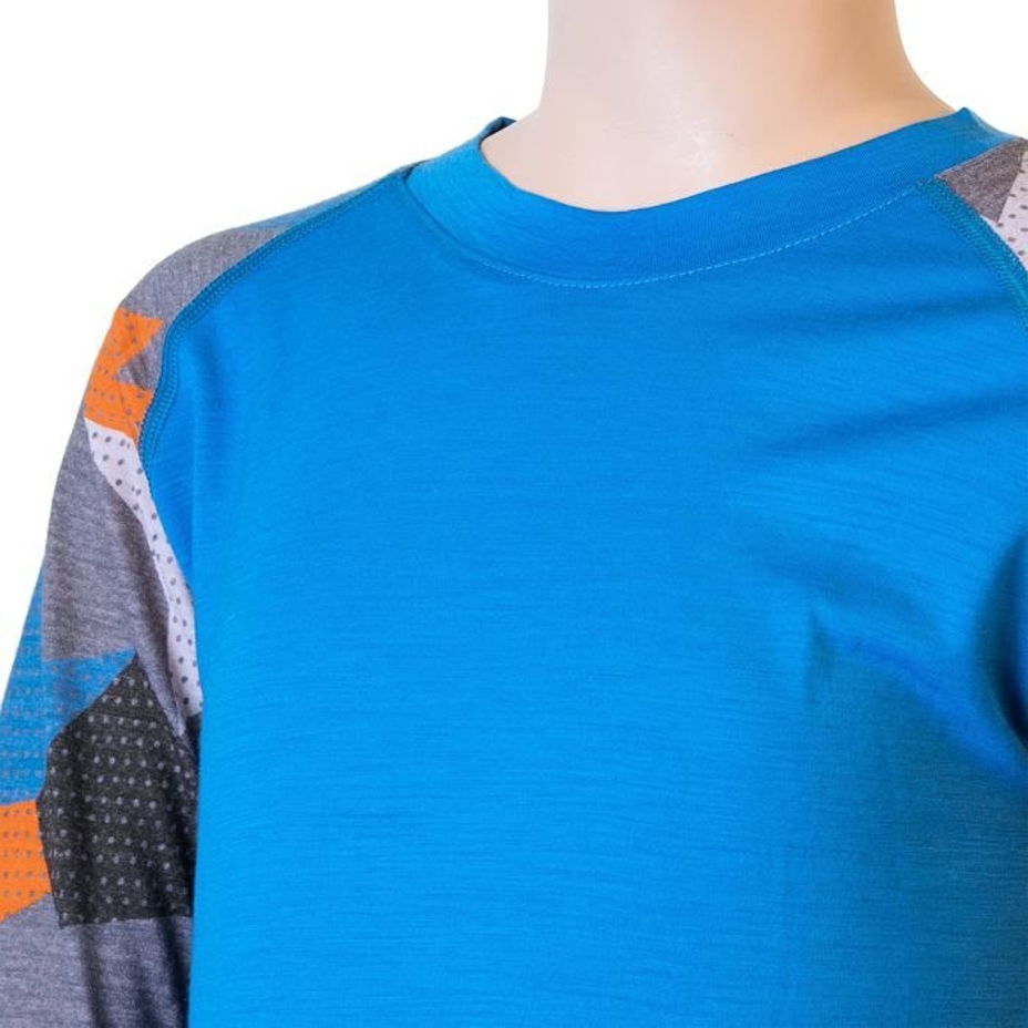 Dziecięcy zestaw funkcyjnej odzieży Merino Impress niebieski/camo