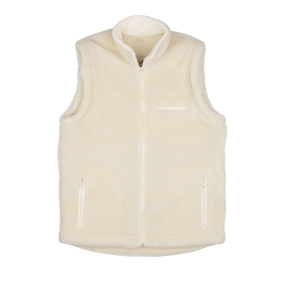 Wełniana kamizelka sportowa Merino, naturalna